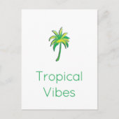 Tropical palm tree card briefkaart (Voorkant)