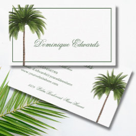 Tropical Palm Tree Green Stijlvolle Professional Visitekaartje