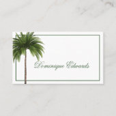 Tropical Palm Tree Green Stijlvolle Professional Visitekaartje (Voorkant)