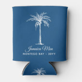 Tropical Palm Tree Personalized Blikjeskoeler (Voorkant)