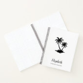 Tropical Palm Tree Personalized Notitieboek (Binnen)