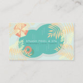 Tropical Palm Tree Pool Service Visitekaartje (Voorkant)