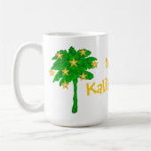 Tropical Palm Tree Stars Personalized Koffiemok (Links)