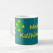 Tropical Palm Tree Stars Personalized Koffiemok (Voorkant links)