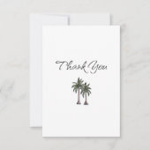Tropical Palm Trees Birthday Gift Bedankkaart (Voorkant)
