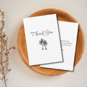 Tropical Palm Trees Birthday Gift Bedankkaart