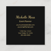 Tropical Palm Trees Boho Elegant Professional Vierkante Visitekaartje (Achterkant)