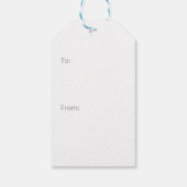 Tropical Palm Trees Coastal Christmas  Cadeaulabel (Achterkant)