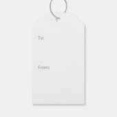 Tropical Palm Trees Coastal Christmas Cadeaulabel (Achterkant)