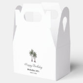 Tropical Palm Trees Elegant 30th Birthday Party Bedankdoosjes (Geopend)