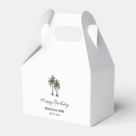 Tropical Palm Trees Elegant 30th Birthday Party Bedankdoosjes