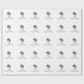 Tropical Palm Trees Elegant 30th Birthday Party Cadeaupapier (Vlak)