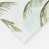 Tropical Palm Trees Fleece Deken (Hoek)
