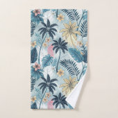 Tropical Palm Trees Monstera Beach Bad Handdoek (Handdoek)
