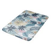 Tropical Palm Trees Monstera Beach Badmat (Gekanteld)