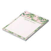 Tropical Palm Trees on Pink Personalized Notitieblok (Linkerzijde)