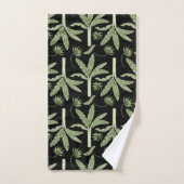 Tropical palm trees seamless pattern bad handdoek (Handdoek)