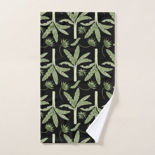 Tropical palm trees seamless pattern bad handdoek (Handdoek)