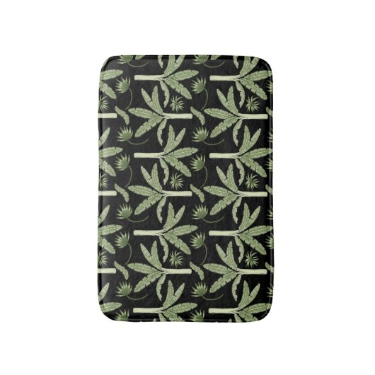 Tropical palm trees seamless pattern badmat (Voorkant Verticaal)