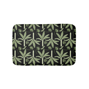 Tropical palm trees seamless pattern badmat