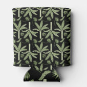 Tropical palm trees seamless pattern blikjeskoeler (Achterkant)