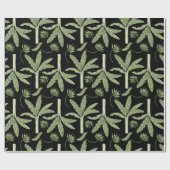 Tropical palm trees seamless pattern cadeaupapier (Vlak)