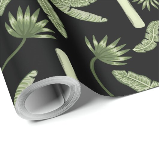 Tropical palm trees seamless pattern cadeaupapier (Rol Hoek)