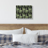 Tropical palm trees seamless pattern canvas afdruk (Insitu (Slaapkamer))