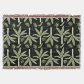 Tropical palm trees seamless pattern deken (Voorkant)