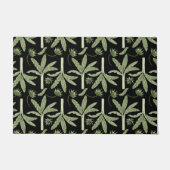 Tropical palm trees seamless pattern deurmat (Voorkant)
