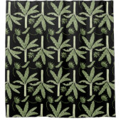 Tropical palm trees seamless pattern douchegordijn (Voorkant)