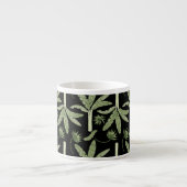 Tropical palm trees seamless pattern espresso kop (Voorkant)