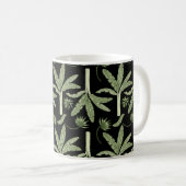 Tropical palm trees seamless pattern koffiemok (Voorkant rechts)