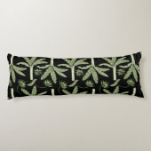 Tropical palm trees seamless pattern lichaamskussen (Achterkant)