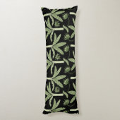 Tropical palm trees seamless pattern lichaamskussen (Achterkant (Verticaal))
