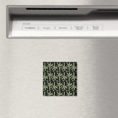 Tropical palm trees seamless pattern magneet (Insitu (Vaatwasser))