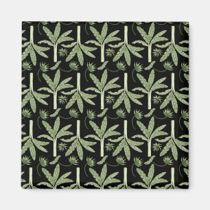 Tropical palm trees seamless pattern magneet