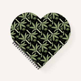 Tropical palm trees seamless pattern notitieboek