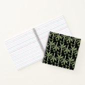 Tropical palm trees seamless pattern notitieboek (Binnen)