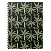 Tropical palm trees seamless pattern notitieboek (Voorkant)