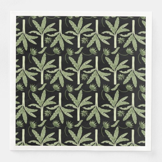 Tropical palm trees seamless pattern servet (Voorkant)