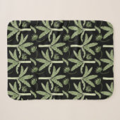 Tropical palm trees seamless pattern sherpa deken (Voorkant (horizontaal))