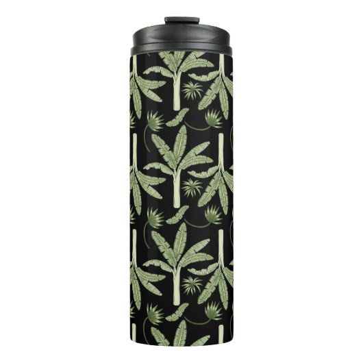 Tropical palm trees seamless pattern thermosbeker (Voorkant)