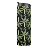 Tropical palm trees seamless pattern thermosbeker (Geroteerd rechts)