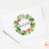tropical palm verlaat afstudeerfeest sticker (Envelop)