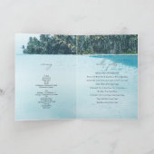 Tropical Palms Beach Wedding Orde van Service Programma (Binnen)
