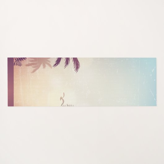 Tropical Palms Beach Yogamat (Achterkant (horizontaal))