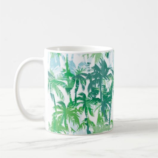 Tropical Palms Coffee Mok (Links)