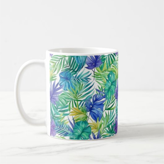 Tropical Palms Coffee Mok (Links)