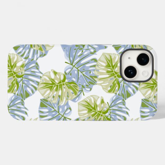 Tropical Palms Print iPhone 14 Hoesje (Achterkant (horizontaal))